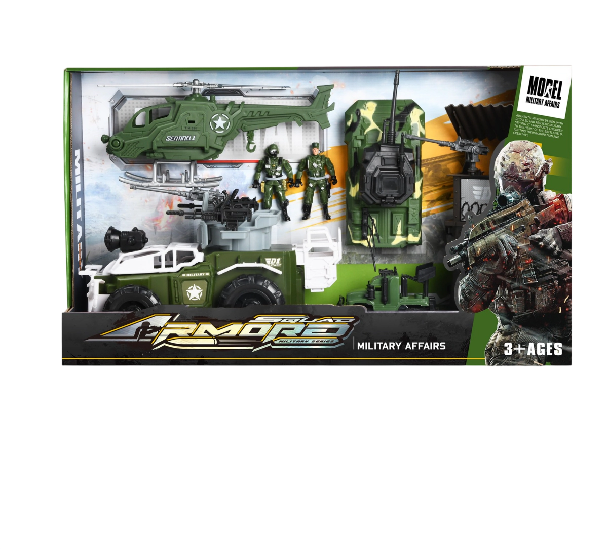 Set Militar Con Tanque y Acc