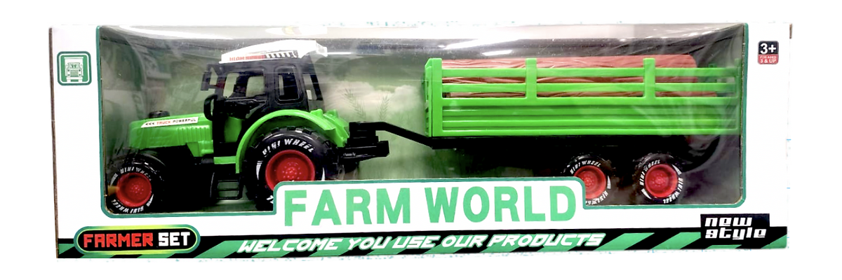 Tractor con troncos