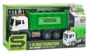 Camion De Basura Con Luz y Sonido Escala 1:16