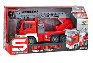Camion De Bomberos Con Luz y Sonido Escala 1:16