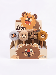 DISPLAY X 16 LAPICERAS LEONES PELUCHE