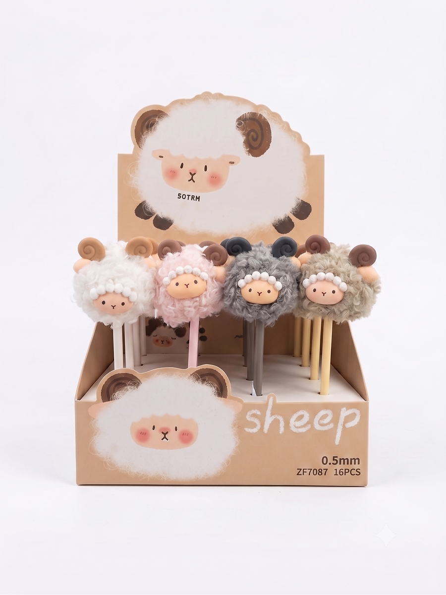 DISPLAY X 16 LAPICERAS OVEJAS PELUCHE