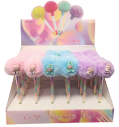 DISPLAY X 24 LAPICERA MULTICOLOR LALUBU PELUCHE