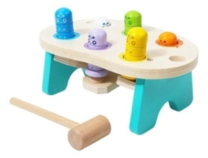JUEGO MARTILLO MESITA DE MADERA