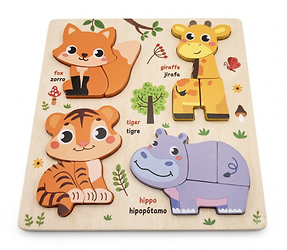 ENCASTRABLE ANIMALES DE MADERA