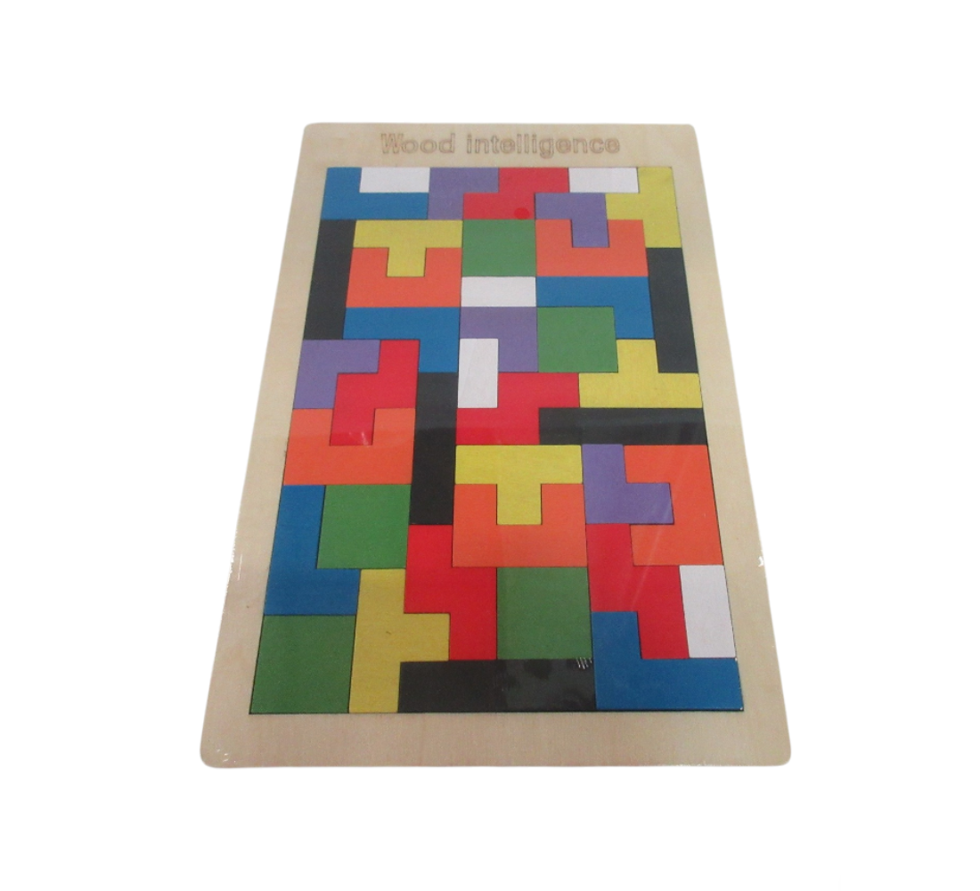 ROMPECABEZAS TETRIS DE MADERA