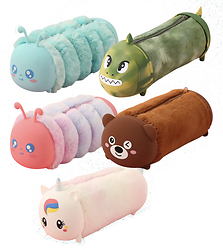 CARTUCHERA PELUDITAS SURTIDAS EN BOLSITAS X5