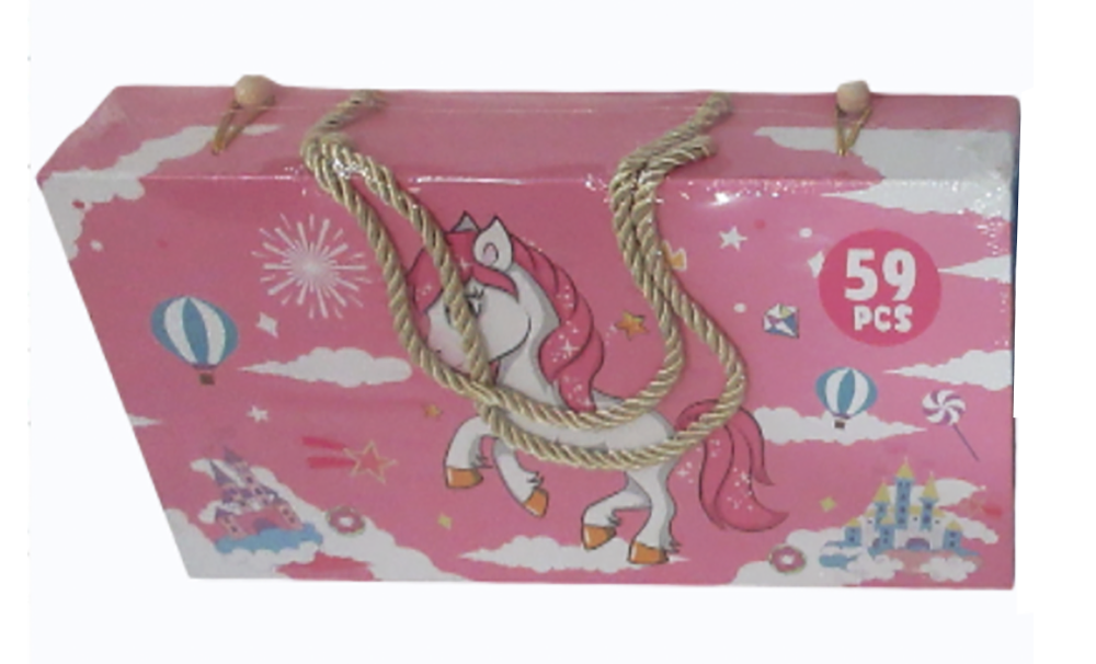 SET DE ARTE MADERA 59 PCS CARTERA