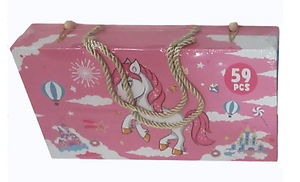 SET DE ARTE MADERA 59 PCS CARTERA