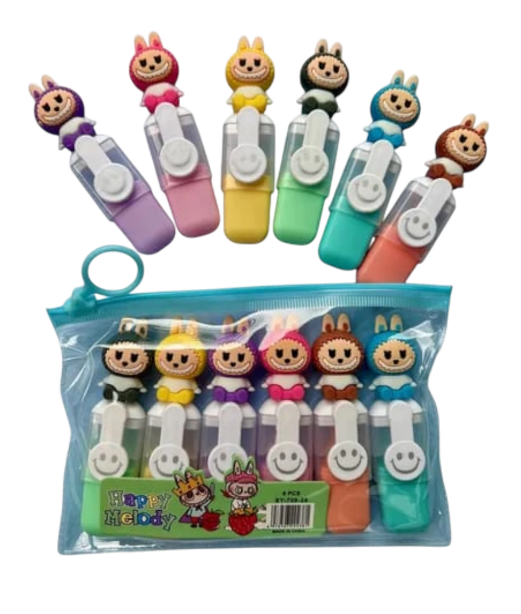 MINI RESALTADORES EN BOLSITO X6 CAPIBARA