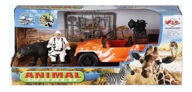 SET DE OSO CON SOLADO Y JEEP 4X4