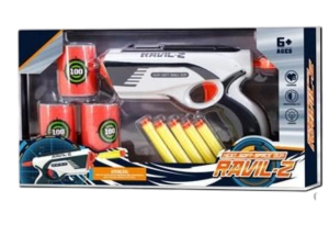 PISTOLA LANZA DARDOS CON LATAS