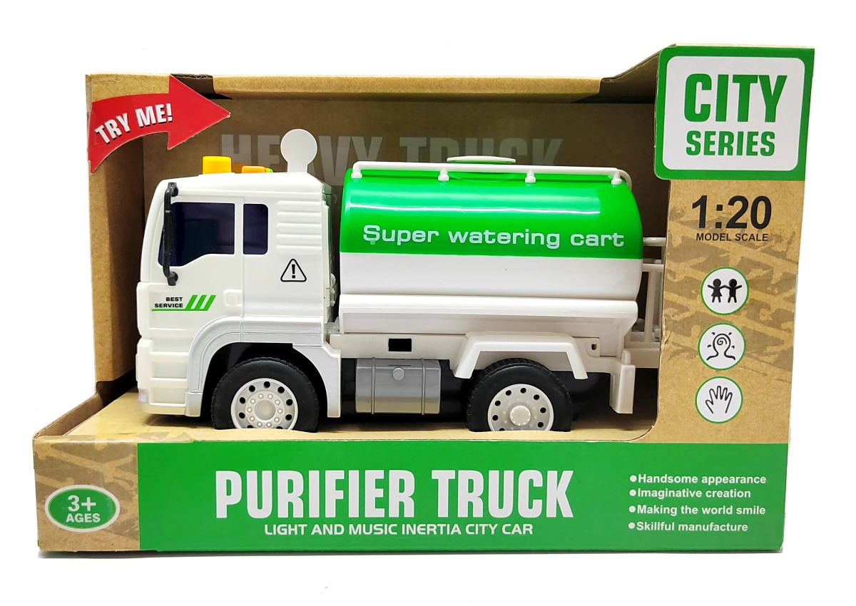 CAMION BASURA VERDE CON LUZ Y SONIDO