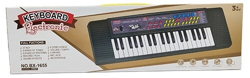 TECLADO A PILA CON MICROFONO CON SONIDOS