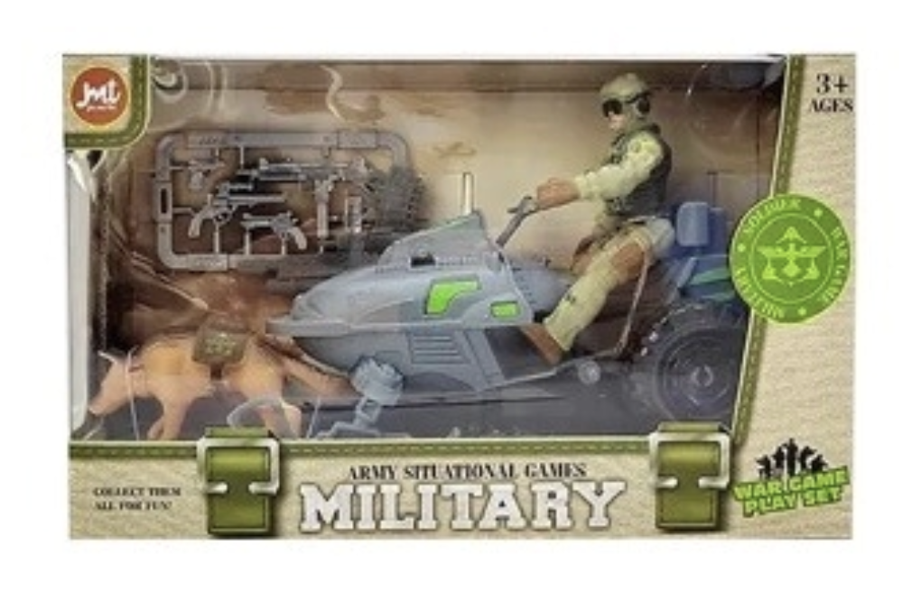 SET MILITAR CON ACCESORIOS