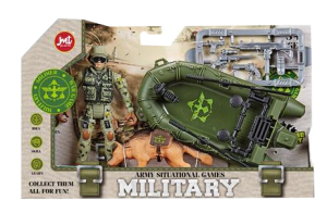 SET MILITAR CON GOMON Y ACCESORIOS
