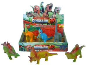SET DINOSAURIOS DE GOMA APRETABLES, SONIDO CHIFLE