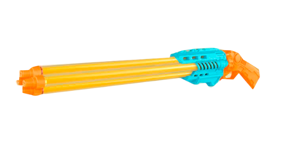 Pistola lanza agua 4 tubos