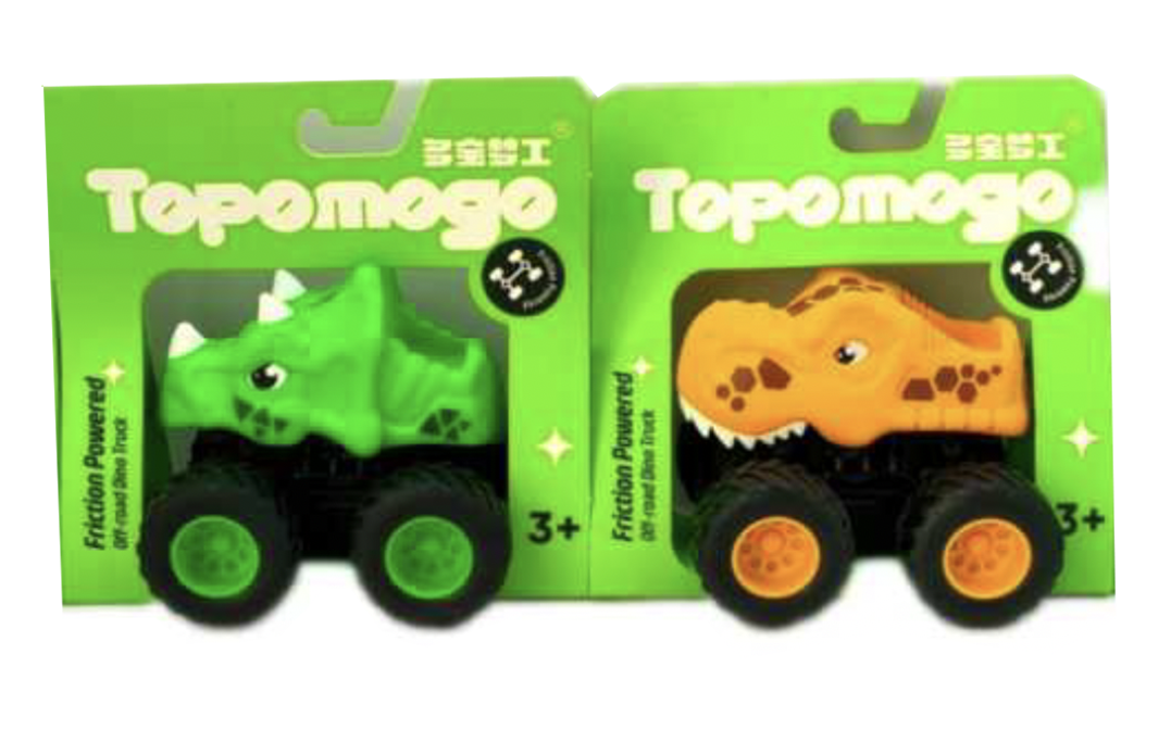 AUTO DINO A FRICCION (ROJO, VERDE, AMARILLO, TURQUESA)