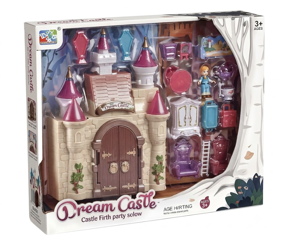 CASTILLO PRINCESA CON FIGURA Y ACCESORIOS