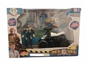 SET POLICIA DE RESCATE CON CUATRI