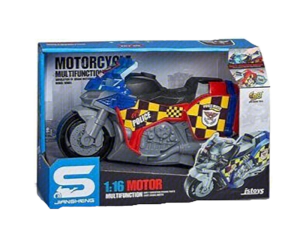 MOTO POLICIA CON LUZ Y SONIDO
