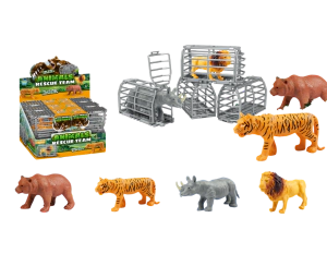 EQUIPO DE RESCATE ANIMALES 12 PCS