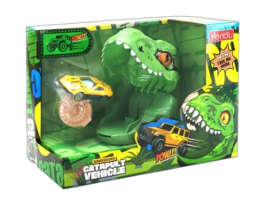 DINOSAURIO LANZADOR CON AUTO DE METAL