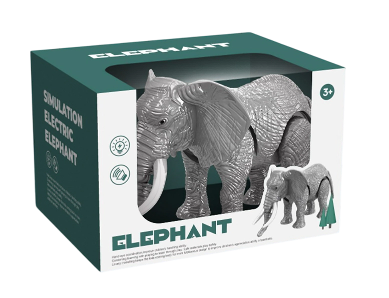 ELEFANTE ANDANTE ELECTRICO CON LUZ Y SONIDO