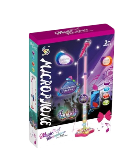 MICROFONO MUSICAL CON LUZ Y SONIDO