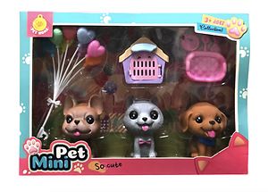 SET PETS + ACCESORIOS X3