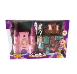 CASTILLO PRINCESA CON FIGURA, CARRUAJE Y ACCESORIOS