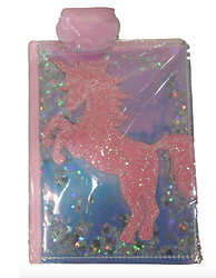 DIARIO INTIMO UNICORNIO CON CANDADO Y SE�ALADOR TAPA LENTEJUELAS HOJAS RAYADAS