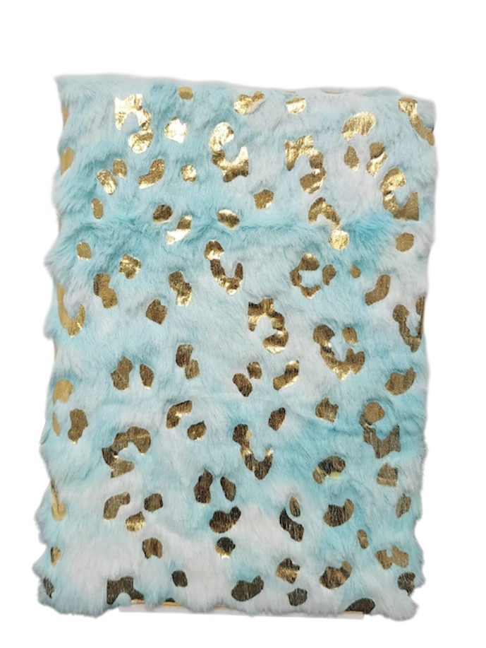 LIBRETA PELUDA ANIMAL PRINT COLORES 80 HOJAS