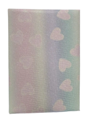 LIBRETA CORAZONES PASTEL 80 HOJAS