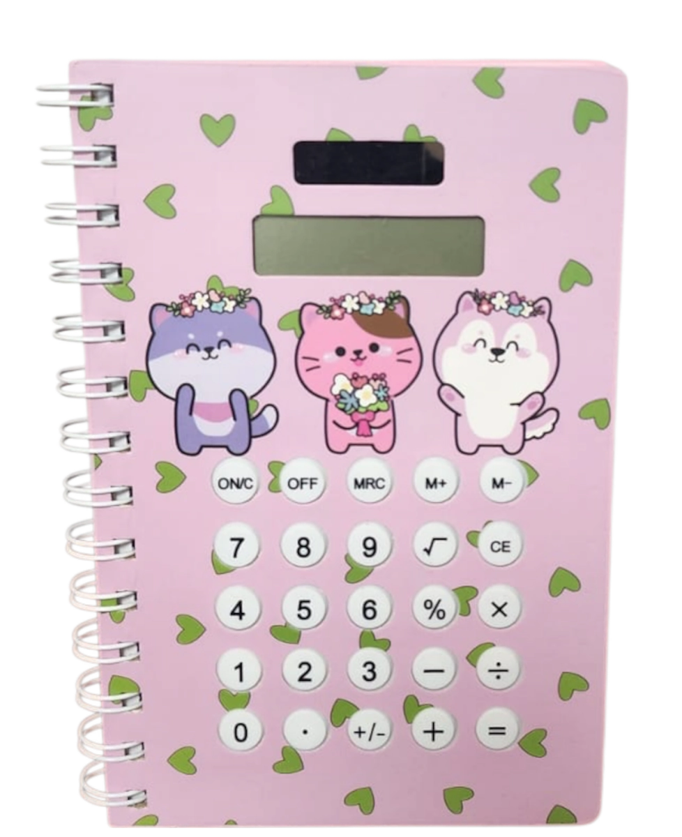 LIBRETA CON TAPA CALCULADORA