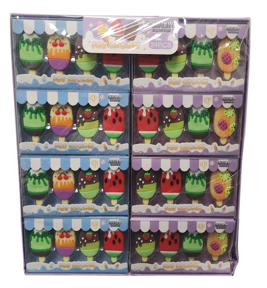 DISPLAY GOMAS DE BORRAR SET X4 UNIDADES