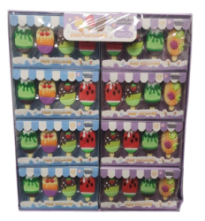 DISPLAY GOMAS DE BORRAR SET X4 UNIDADES