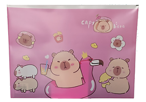 SOBRE PLASTICO GUARDA PAPELES CAPIBARA 4 COLORES SURTIDOS