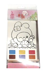 MINI BASTIDOR PARA COLOREAR CON PINTURA Y PINCEL ATRIL