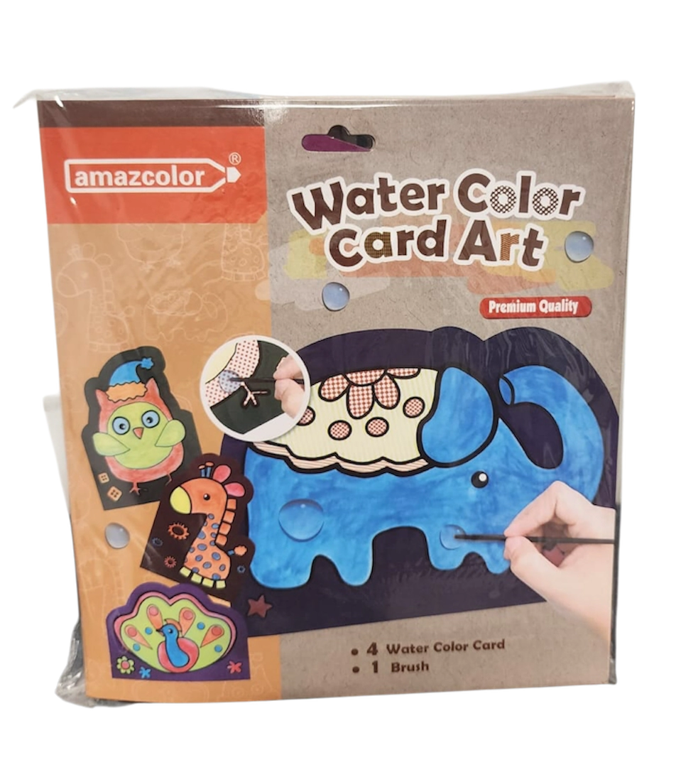 FIGURAS VARIAS CON PINCEL Y ACUARELA INCORPORADO PARA COLOREAR