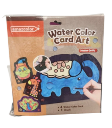 FIGURAS VARIAS CON PINCEL Y ACUARELA INCORPORADO PARA COLOREAR
