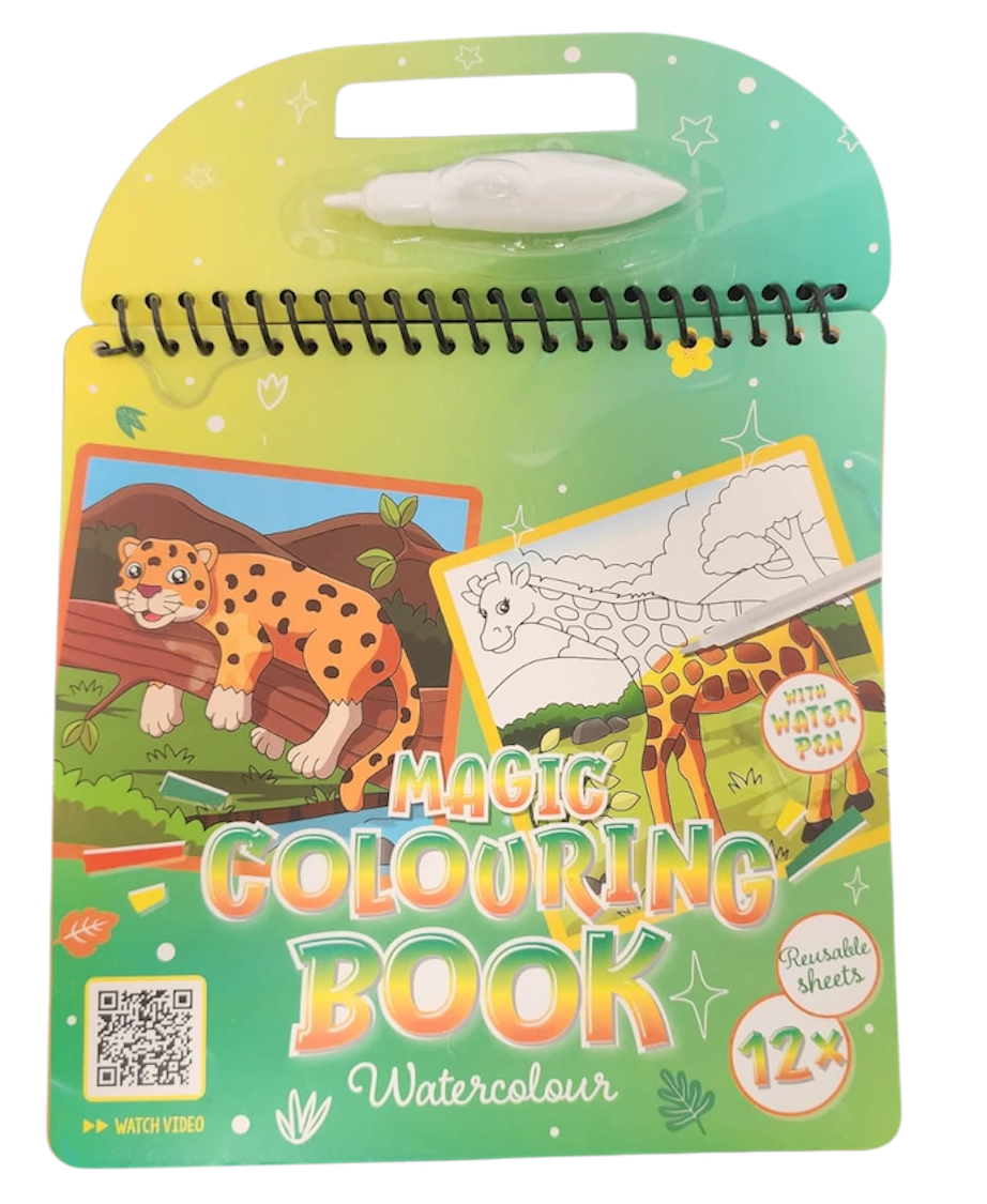 LIBRO MAGICO PARA COLOREAR CON LAPICES DE AGUA 12 PAGINAS