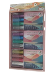 SET RESALTADORES X4 GLITTER MULTISUPERFICIE