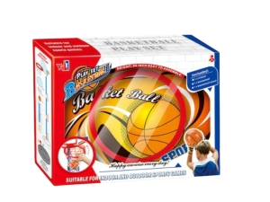 POSTE CON ARO DE BASKET CON PELOTA