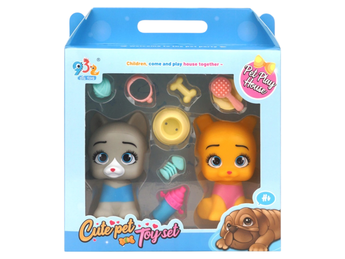 SET 2 PETS CON ACCESORIOS