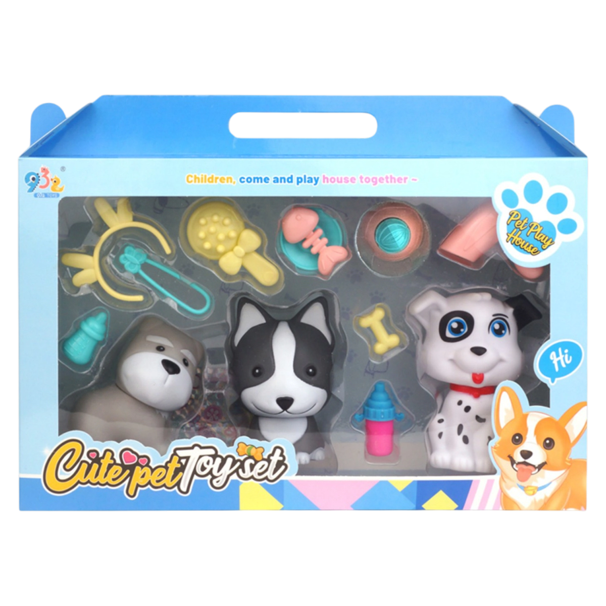 SET 3 PETS CON ACCESORIOS