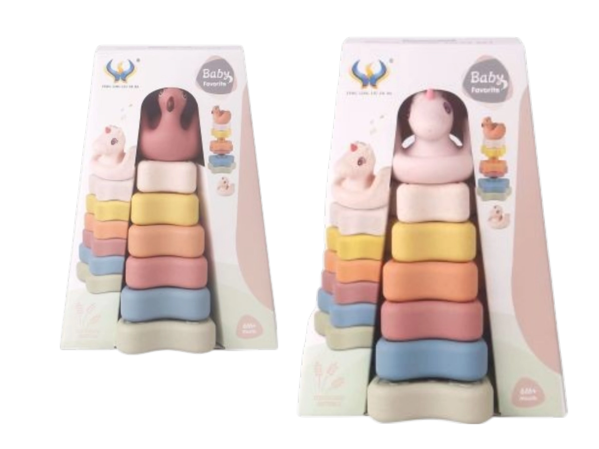 JUEGO TORRE DIDACTICA BEBES SILICONA