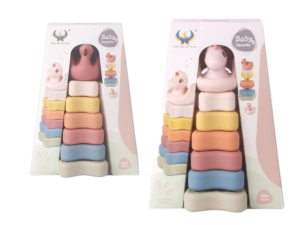 JUEGO TORRE DIDACTICA BEBES SILICONA