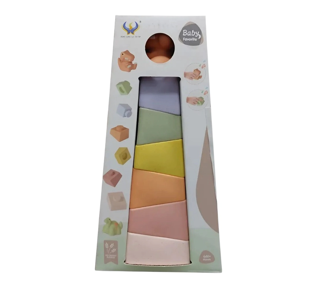 Jenga de silicona torre infantil